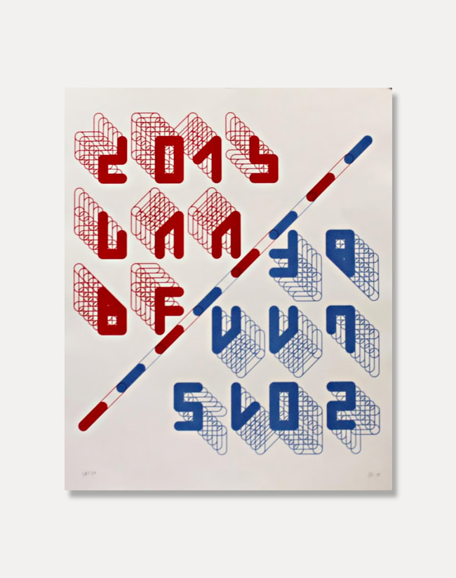 [지그리드 칼론] 2015 LAABF Poster [Red/Blue]28 x 34 cm